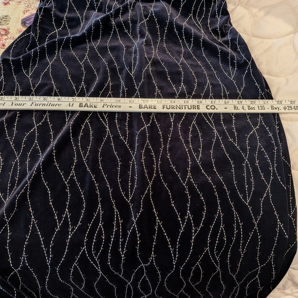 Ronni Nicole Black Maxi Dress with White Embroidered Accents - Picture 3 of 6